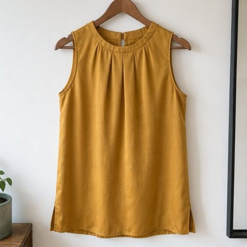 Rust Wrap Blouse